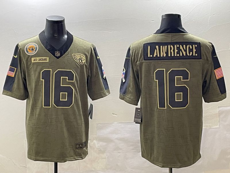 Men Jacksonville Jaguars #16 Lawrence Green Nike 2025 Salute To Service Limited NFL Jersey style 1